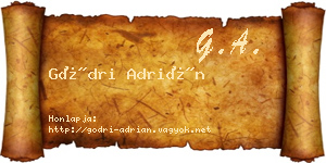 Gödri Adrián névjegykártya