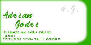 adrian godri business card
